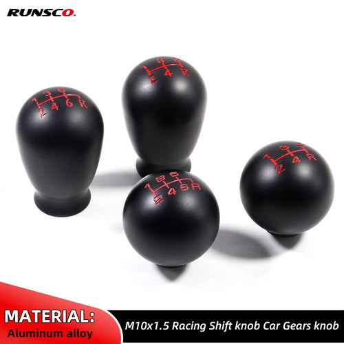 5/6 Speed Gear Shifter Lever Head Knob for Honda Civic Type R FK8 FL5 Fit GD3 GK5 GE8 GR9 Tear Drop Shape Manual Transmission