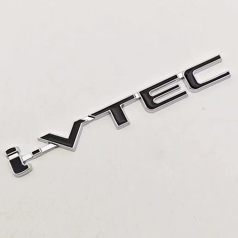 Car Accessories Styling Logo I-Vtec Badge Metal Fender Side Emblem Decals for Honda Civic Si Type R Accord CRV Acura TSX RSX Fit