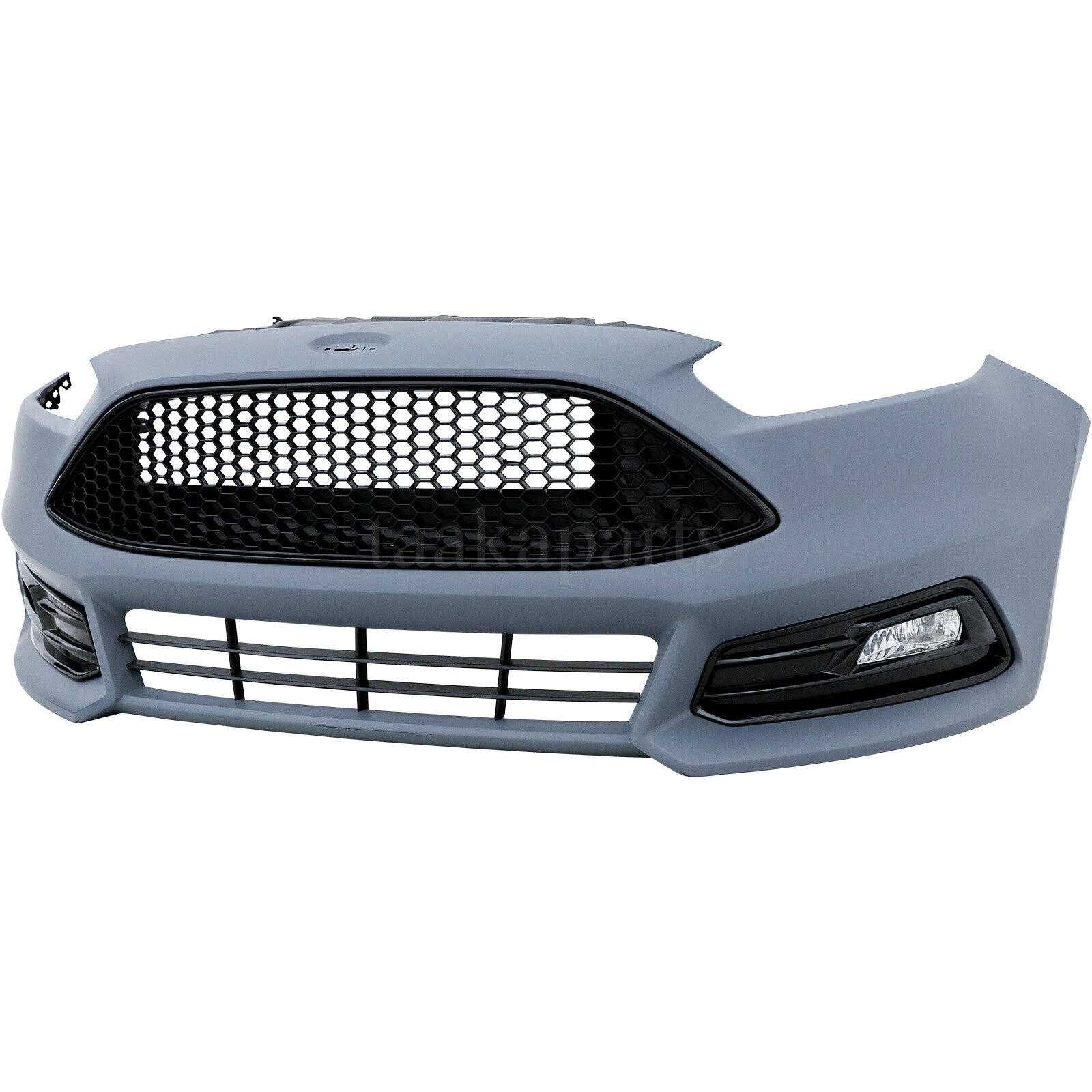 Front Bumper Cover Kit W/ Fog Light Upper Grill for Ford Focus ST 2015-2018